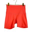 Lululemon  Wunder Under Orange Biker Shorts Size 4 Photo 1