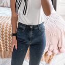 Free People Black High Rise Slim Leg Jeans  Photo 0