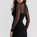 House Of CB HOLLY BLACK PLUNGE MINI DRESS Photo 4