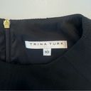 Trina Turk  Petit Rouge Black Sheath Dress Size 10 Career Professional Minimalist Photo 6