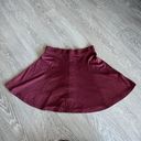 Full Tilt  Skirt Small Burgundy Button Front Mini Photo 8