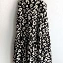 Hunter Bell Camden Tiered Maxi Dress Onyx Cheetah Jacquard Print NWT Sz Medium Photo 2