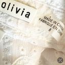 Alice + Olivia Blakesley Embroidered Eyelet Lace Mini Dress White Size 8 NWT Photo 12