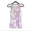 Kirra  Purple White Bleach Tie Dye Ribbed Tank Top M Photo 1