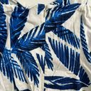 Jones New York  Signature Stretch Blue White Tropical Palm Leaf Dress Size 4 Photo 5