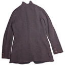 DKNY Vtg 1990s  Plum Purple Button Up High Collar Wool Cardigan Sweater Jacket M Photo 1