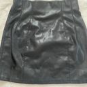 ZARA Black Leather Mini Skirt Photo 1