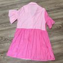 SheIn Pink Button Down Dress Photo 1