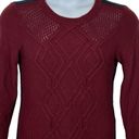 Tommy Hilfiger  Sweater Dress Sidelong Two Tone Maroon & Blue Size Small Photo 2