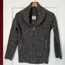 Aritzia  TNA Gray White Telluride Wool Zipper Sweater Shawl Collar Size S… Photo 10