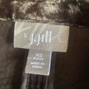 J.Jill  Corduroy Blazer Sz Med Grandpa Jacket Brown 100% Cotton Velour Trim Photo 5