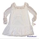 Xhilaration  White Gauze Square Neck Embroidered Tunic Dress size Medium Photo 4