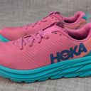 Hoka ONE ONE Rincon 3 Phlox Pink Atlantis Teal Womens Running Race Sneaker 8.5B Photo 2