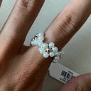 Francesca's NWT  beaded ramona flower ring Photo 1