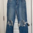 Free People Mid Rise Straight Leg Jeans Photo 0