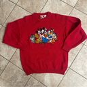 INC Mickey, . Vintage 1990 Cotton Red Mickey Mouse Friends Sweater Size XL unisex Photo 7