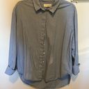 Treasure & Bond Blue Collared Shirt Photo 2