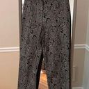 Liz Claiborne Womens Black Patterned  Cosette Stretch Cotton Pants Size 12 Photo 0