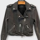 ALLSAINTS  Balfern Denim Biker Jacket Size US/2 Photo 4