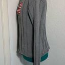 Polo jeans Co. Ralph Lauren vintage gray American flag cable knit sweater L Photo 1