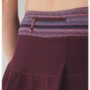 Lululemon  pace rival skirt 4 long bordeaux drama space dye twist build in shorts Photo 3