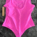 SKIMS Fits Everybody Square Neck Bodysuit in Neon Orchid Photo 11