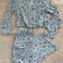 Wildfox  blue floral pajama lounge set size large Photo 1