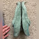 UGG  Suede & Shearling Slip on Mule Loafer Mint Green sz 8 Photo 1