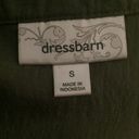 Dress Barn Olive Green  Button Down Shirt Size Small Photo 8