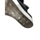 DKNY  Black Leather Platform Slide Sandals Sz 8.5 Photo 4