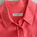 Equipment Women’s Coral Sleeveless Slim Signature Button Down Silk Shirt XS Photo 7