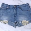 Free People  Jean Shorts 27 Cut Off Denim 5 Pocket Photo 3