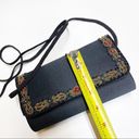 Chateau Vintage  Black Satin Beaded Clutch Purse Photo 6