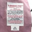 London Fog Vintage 1980s  Mauve Lined Full Length Trench Rain Coat size 10 Photo 10