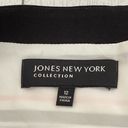 Jones New York  White Striped Sleeveless Shift Dress Size 12 Photo 5