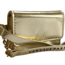 Versace Parfums Gold Faux Leather Mini Bag Wristlet Purse Photo 9