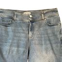 Lane Bryant  Women Jean Shorts Light Wash Longer Length Size 18 Blue Denim Staple Photo 5