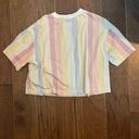 Nike Pastel Rainbow Striped Tee Photo 3