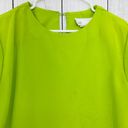 American Vintage Andre Sauvage (L)  80's Petite Womens Neon Green Top Photo 2