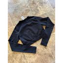 Gymshark New  Everyday Seamless Long Sleeve Crop Top Size Small Black Photo 7