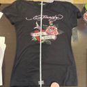 Ed Hardy NWT  Graffiti Black Rose Heart True Love T-Shirt Size Medium Photo 1