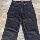 Banana Republic  Premium High Rise Wide Leg Jeans size 29L 29 Long Dark Denim Photo 5