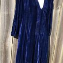 CP Shades  Free People Small Velvet Tunic Dress Silk Top Blue Regina Top S Photo 6