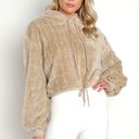 Beach Riot  Shayla Teddy Crop Sweatshirt Top Photo 0