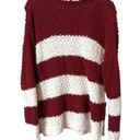 FAVLUX  Striped Popcorn Knit Oversized Sweater Sz Medium Photo 2