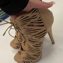 Soda  Cream Lace Up Gladiator High Heels - Woman’s Size 7 Photo 2