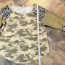 Cato  Camo Animal Print Long Sleeve Blouse XL Photo 5