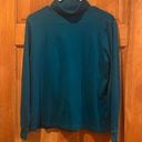 L.L.Bean  women’s  teal turtle neck size large . Photo 0