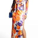 Raisa Vanessa V Neck Midi Sequin Dress in Orange Floral 36 2 Photo 10