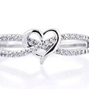 infinity  Heart Ring. Size 7 Photo 0